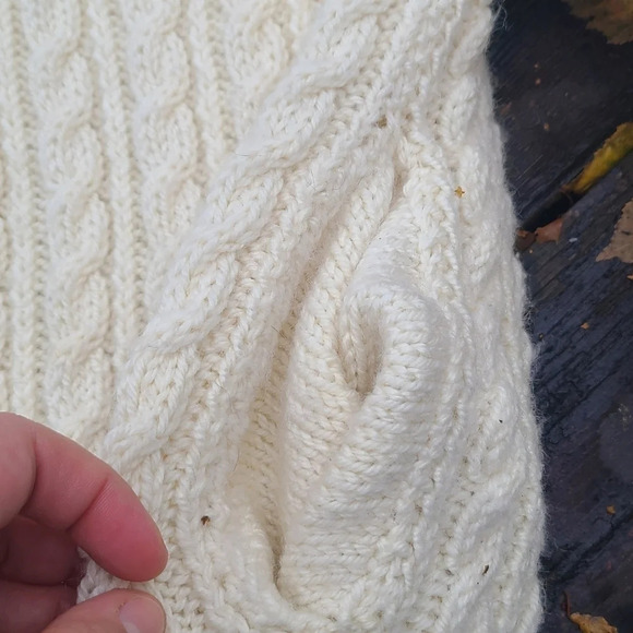 Hand Knit  Cable Knit Sweater - Picture 9 of 10